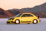 VW Volkswagen Beetle LSR Land Speed Record Salzsee Bonneville Utah USA Geschwindigkeitsrekord THR Manufacturing Preston Lerner Front Seite