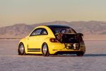 VW Volkswagen Beetle LSR Land Speed Record Salzsee Bonneville Utah USA Geschwindigkeitsrekord THR Manufacturing Preston Lerner Heck Seite